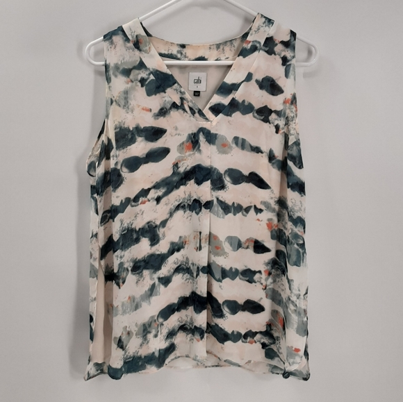 Cabi Blush Gelato V-Neck Flowy Blouse Style 5035 - Picture 3 of 10